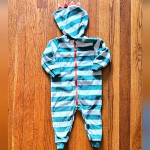 👶 5/$15 - Carter's Baby Boy Fleece Dino Romper